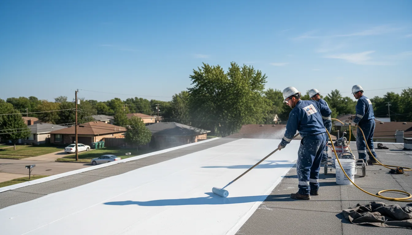 Commercial roof coating in Wardensville, WV near me